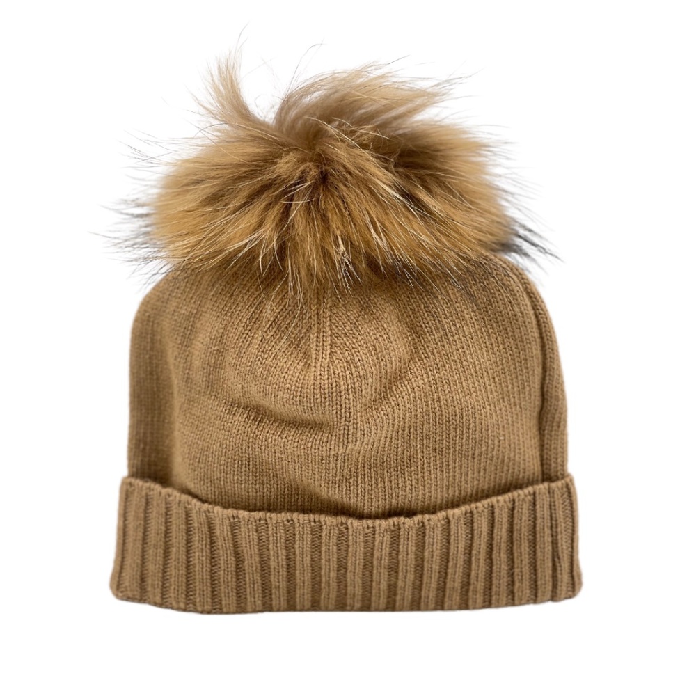 RACCOON FUR BEANIE